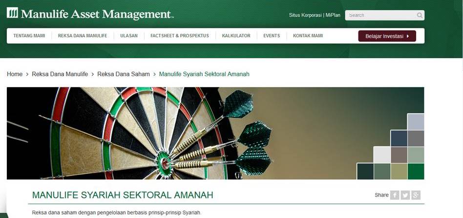 Pengalaman Membeli Reksadana Manulife Syariah Sektoral Amanah di Manulife Asset Management Indonesia